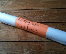 Funnier if you know that in German, 'Rolle' is a homonym meaning both 'scroll' and 'role'. Role of the facilitator